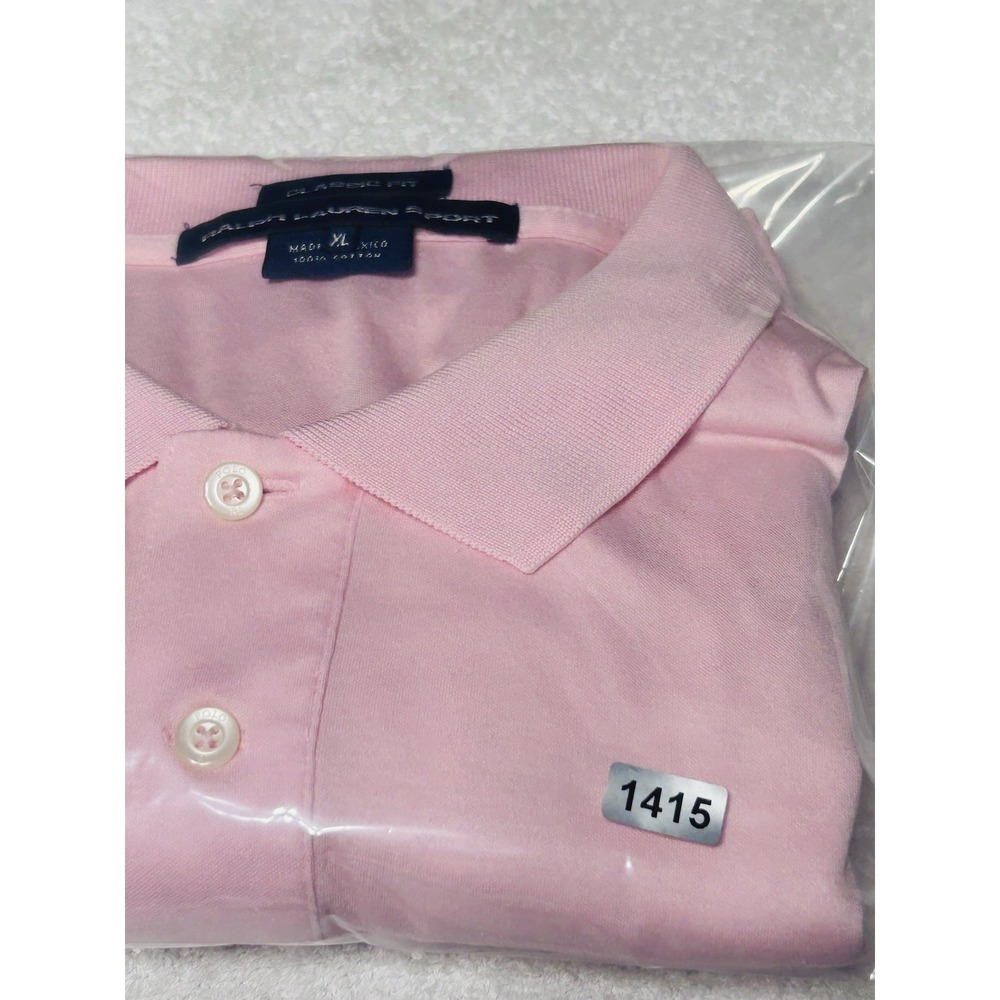 Ralph Lauren Sport 100% Classic Fit Collared Shirt Soft Pink Men's XL 100%Cotton - Picture 7 of 7